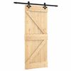 vidaXL Posuvn&eacute; dveře Přirozen&aacute; a čern&aacute; 85 x 210 cm