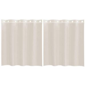 vidaXL Vo&aacute;lov&eacute; z&aacute;věsy s průchodkami 2 ks kr&eacute;mov&eacute; 140x140 cm