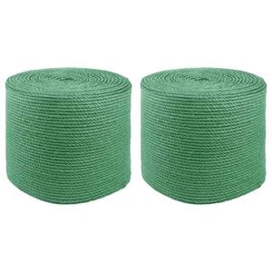 vidaXL 2 ks 2 mm Zelen&aacute; 100% jute Tossa