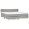 vidaXL Box spring postel s matrac&iacute; světle &scaron;ed&aacute; 160 x 200 cm textil