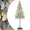 vidaXL V&aacute;nočn&iacute; stromeček s 300 LED diodami B&iacute;l&aacute; 210 cm PE a Ocel
