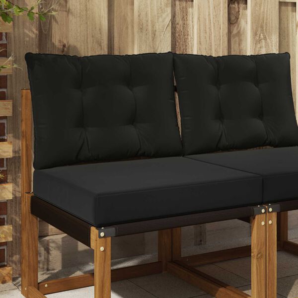 vidaXL Venkovn&iacute; pol&scaron;t&aacute;ř na pohovku 2 pcs Čern&yacute; Polyester