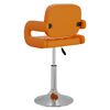 vidaXL Barov&aacute; stolička oranžov&aacute; uměl&aacute; kůže