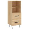 vidaXL Skř&iacute;ň highboard dub sonoma 34,5 x 34 x 180 cm kompozitn&iacute; dřevo