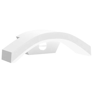 vidaXL Venkovn&iacute; n&aacute;stěnn&eacute; LED sv&iacute;tidlo s čidlem b&iacute;l&eacute; lit&yacute; hlin&iacute;k
