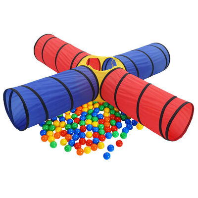 vidaXL Dětský tunel na hraní s 250 míčky vícebarevný