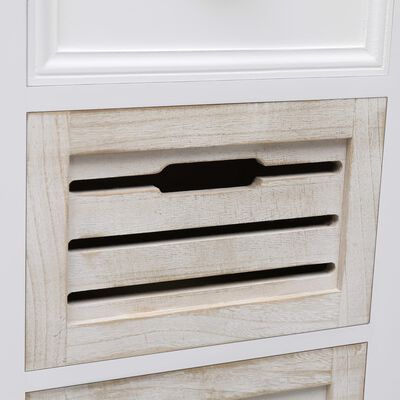 vidaXL 5dílný set koupelnového nábytku masivní dřevo bílý