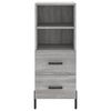 vidaXL Skř&iacute;ň highboard &scaron;ed&aacute; sonoma 34,5 x 34 x 180 cm kompozitn&iacute; dřevo