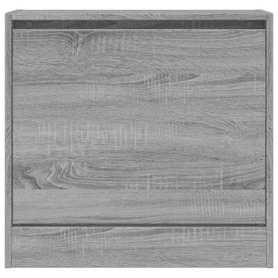 vidaXL Botník šedý sonoma 60 x 21 x 57 cm kompozitní dřevo
