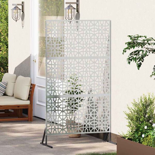 vidaXL Obrazovka pro soukrom&iacute; &Scaron;ed&aacute; 100 x 50 x 180 cm Ocel