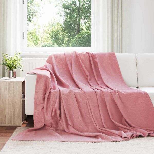 vidaXL Dekoračn&iacute; deky 6 pcs Růžov&aacute; 270 x 240 cm Fleece