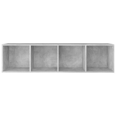 vidaXL Knihovna/TV skříň betonově šedá 36 x 30 x 143 cm dřevotříska