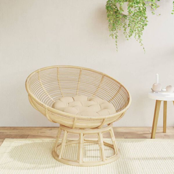 vidaXL Kulat&yacute; sed&aacute;k b&eacute;žov&yacute; &Oslash; 60 x 11 cm oxfordsk&aacute; tkanina