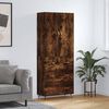 vidaXL Skř&iacute;ň highboard kouřov&yacute; dub 69,5 x 34 x 180 cm kompozitn&iacute; dřevo