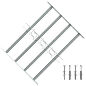 vidaXL Mř&iacute;žky oken 500-650 mm Pozinkovan&aacute; ocel Stř&iacute;brn&aacute;