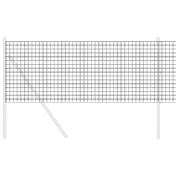 vidaXL Svařovaný drátěný plot Šedá 0.4 x 50 m Ocel