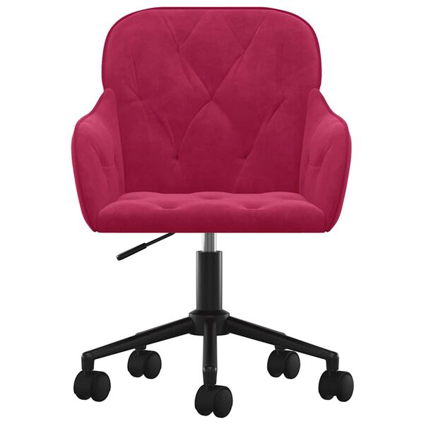 vidaXL Otočn&eacute; j&iacute;deln&iacute; židle 2 ks v&iacute;nov&eacute; samet