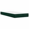 vidaXL Box spring postel s matrac&iacute; tmavě zelen&aacute; 100x200 cm samet