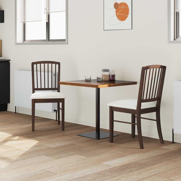 vidaXL J&iacute;deln&iacute; židle 2 pcs Světle hněd&aacute; 50 x 52,5 x 91 cm