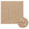 vidaXL Koberec ZIZUR 120 x 120 cm jutov&yacute; vzhled interi&eacute;r i exteri&eacute;r
