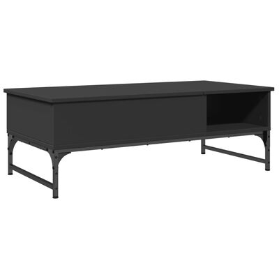 vidaXL Konferenční stolek černý 100x50x35 cm kompozitní dřevo a kov