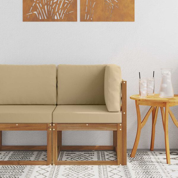 vidaXL Zahradn&iacute; rohov&aacute; sedačka Masivn&iacute; ak&aacute;tov&eacute; dřevo