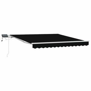 vidaXL Stahovac&iacute; mark&yacute;za Čern&aacute; 350 x 250 cm L&aacute;tka a hlin&iacute;k