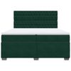 vidaXL Box spring postel s matrac&iacute; tmavě zelen&aacute; 200x200 cm samet