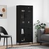 vidaXL Skříň highboard černá 69,5 x 34 x 180 cm kompozitní dřevo