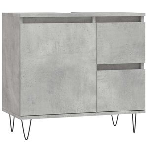 vidaXL Koupelnov&aacute; skř&iacute;ňka betonově &scaron;ed&aacute; 65x33x60 cm kompozitn&iacute; dřevo