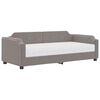vidaXL V&aacute;lenda s matrac&iacute; taupe 90 x 200 cm textil