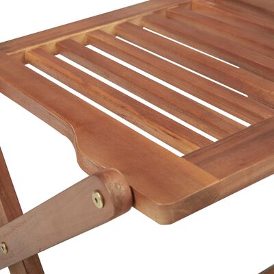 vidaXL Skládací zahradní židle 6 ks masivní akáciové dřevo