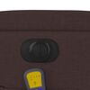 vidaXL Elektrick&eacute; zvedac&iacute; mas&aacute;žn&iacute; polohovac&iacute; křeslo tmavě hněd&eacute; textil