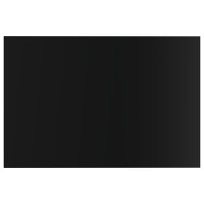 vidaXL Přídavné police 8 ks černé vysoký lesk 60x40x1,5 cm dřevotříska