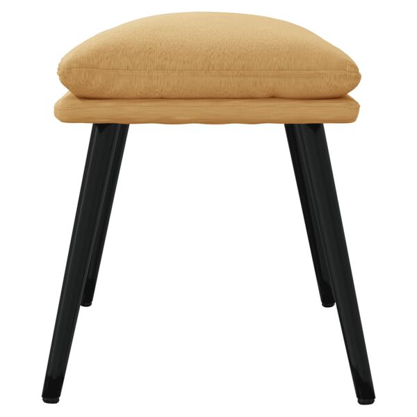 vidaXL Podnožka kr&eacute;mov&aacute; 45x30x35 cm tkanina z mikrovl&aacute;kna