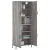 vidaXL Skř&iacute;ň highboard &scaron;ed&aacute; sonoma 69,5 x 34 x 180 cm kompozitn&iacute; dřevo