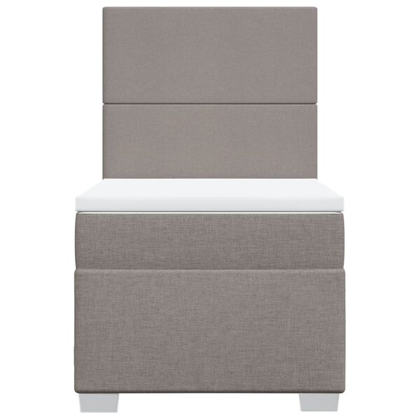 vidaXL Box spring postel s matrac&iacute; taupe 90x190 cm textil