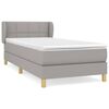 vidaXL Box spring postel s matrac&iacute; světle &scaron;ed&yacute; 100 x 200 cm textil