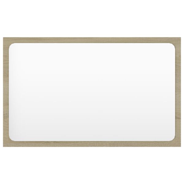 vidaXL Koupelnov&eacute; zrcadlo dub sonoma 60 x 1,5 x 37 cm dřevotř&iacute;ska