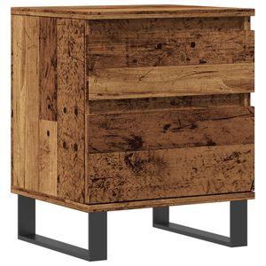vidaXL Nočn&iacute; stolek old wood 40 x 35 x 50 cm kompozitn&iacute; dřevo