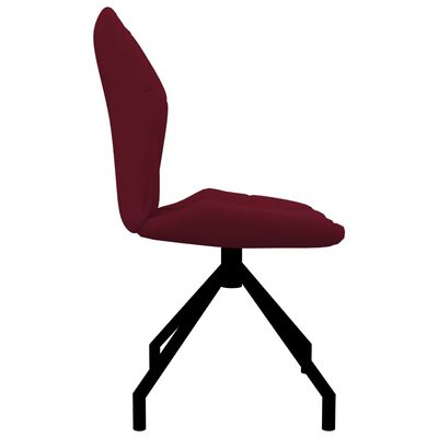 vidaXL Jídelní židle 2 ks vínové umělá kůže