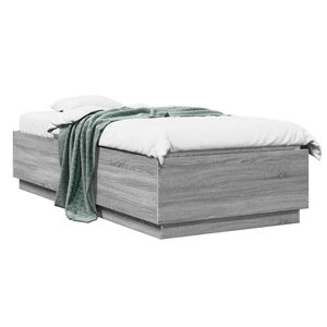 vidaXL R&aacute;m postele &Scaron;ed&yacute; Sonoma 80 x 200 cm Kompozitn&iacute; dřevo