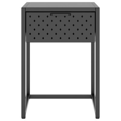 vidaXL Noční stolek antracitový 38 x 35 x 54 cm ocel