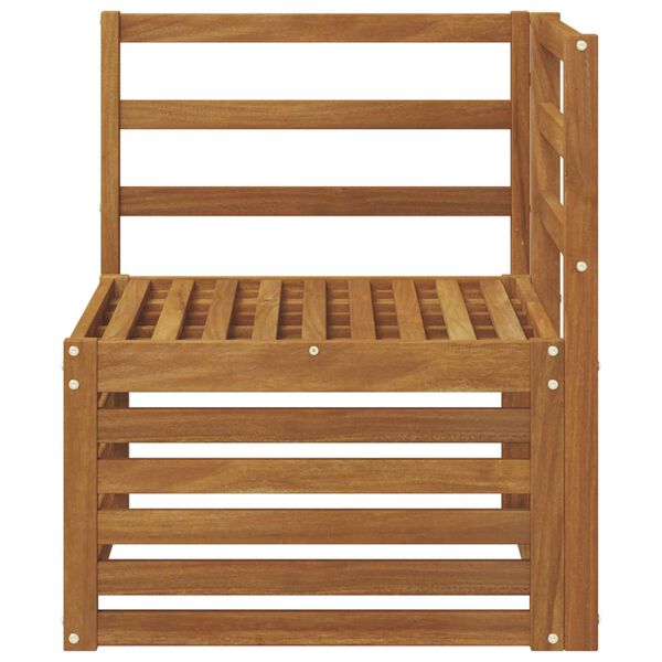 vidaXL Zahradn&iacute; rohov&aacute; sedačka Masivn&iacute; ak&aacute;tov&eacute; dřevo Př&iacute;rodn&iacute;