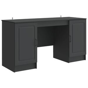 vidaXL Stůl Čern&aacute; 142,5 x 50 x 75 cm Kompozitn&iacute; dřevo