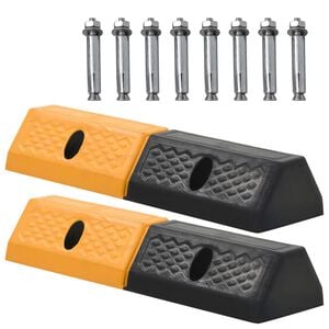 vidaXL Parkovac&iacute; dorazy 2 ks gumov&eacute; 49 x 15 x 9 cm