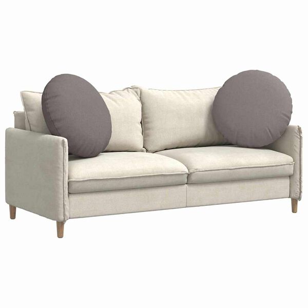 vidaXL Pol&scaron;t&aacute;ře na sedadla 2 pcs Taupe &Oslash;60 x 21 cm textil