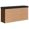 vidaXL Lavice s botníkem hnědý dub 102 x 32 x 50 cm kompozitní dřevo