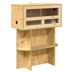 vidaXL Ter&aacute;rium Hněd&aacute; 60 x 30 x 80 cm OSB