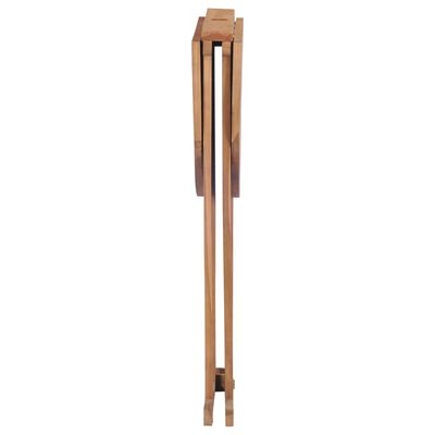 vidaXL Skládací barový stůl 100 x 65 x 105 cm masivní teakové dřevo